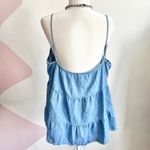 Old Navy  Denim Tiered Tank Top, Vintage Y2K 2000s‎ Indie Sleaze Retro XL Photo 2