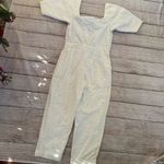 Iorane Laise Lace White Geometric Pattern Jumpsuit Size Large Tie Front NEW Photo 13