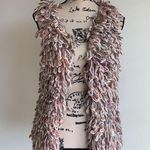 Anthropologie  Hand Knit By Dollie Loop Fringe Vest Photo 3