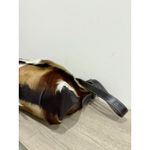 Diane Gail South African Springbok Fur with Leather Trim Crossbody Messenger Bag Brown Photo 5