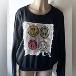 BIBI Smiley pocket sweatshirt for women Black Photo 1