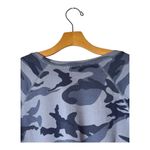 Rails Sweatshirt Women Medium Blue Indigo Camo Theo Long Sleeve Crew Athleisure Photo 5