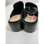 Blondo Womans NWT  Stelle Slipon Mules 9 M Black Chunky Heel Photo 3