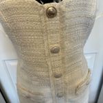 Guess by Marciano Eco Cream Tosca Tweed Mini Dress Boucle NEW Tags Photo 4