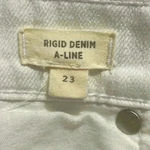 Madewell  Rigid Denim A-Line Mini Skirt Photo 5