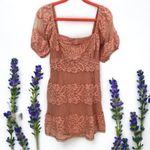 Free People S Be Your Baby Lace Mini Dress in Pink Photo 1