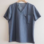  Technical‎ Co FIGS Technical Collection Scrub Top Women's XL V-Neck Gray Photo 0