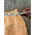 Soma Lounge Pants Size XS Orange Cotton Loose Flowy Beachy Gauzy Photo 3