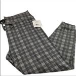 Beyond Yoga  Gray Plaid Joggers Photo 1