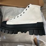Palladium  White and Black Ankle Boots Photo 3