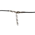 Handmade Tiger’s Eyes Quartz Crystal Black Leather Necklace Brown Photo 1