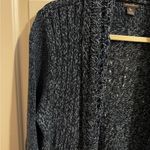 Eddie Bauer Open Front Two Tone Blue Knit Cardigan Sweater Size XL Photo 1