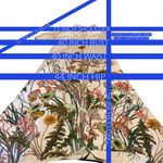 I.N.C. CREAM & GREEN BOTANICAL PRINT KAFTAN STYLE MAXI DRESS NWT (M) Size M Photo 11