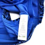 Aerie  Offline Real Me Longline Sports Bra Racerback Geometric Blue Black M Photo 3