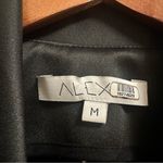 Alexis black Fred Starlight Silk-Blend Tuxedo Romper M Photo 7