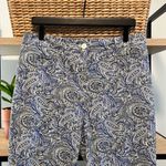 Talbots  Mid-Rise Paisley Print Cotton Dress Pant Trouser, 8 Photo 1