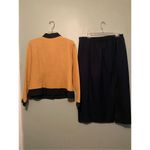 Kari’s Korner Yellow Button Down Long Sleeve Blazer And Skirt Set Size 14 Yellow Photo 5