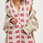 Free People #268 NWT  Lewis Plaid Romper in Red Combo Photo 0