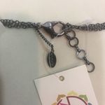 Amrita Singh  Gold Gunmetal Crystal Bib Necklace Photo 3