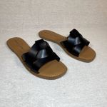 Rock & Candy by Zigi | NIB Black Faux Leather Analysa Sandals | Size 7 Photo 1