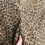LPA  Leather Suede Leopard Cheetah Button High Waisted Ankle Pant Size M Photo 9