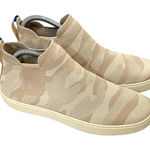 Rothy's  High Top Slip On Stretch Casual Sneaker Tan Cream Camo Size 10.5 Photo 0
