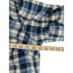Dress Barn  Women's Multi-Blue Plaid Top Photo 5