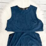 Fashion Union  navy Suede Cutout Mini Dress Photo 4