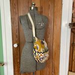 Colorful Canvas Crossbody Bag Southwest Desert Scene Print Boho Sling Orange Photo 2