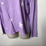 Sundry  lilac crewneck long sleeve top star print size 3 L new without tags Photo 5