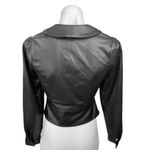 Heartloom NEW  Palma Black Faux Vegan Leather Blazer Coat Moto Jacket Top Size XS Photo 1