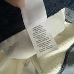 We Wore What 28 NEW High Rise Denim Cable Knit Pants Ivory Wide Leg Photo 9