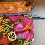 Fossil  Multicolor Zip Bucket Purse Medium Large Floral Flower Crossbody Shoulder Photo 6