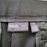 Rafaella  Curvy Laced Grommet Detail Capri Pants Black Size 12 Petite Photo 4