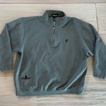 Ashworth  Vintage Half Zip Sweatshirt Olive Green Size Small Photo 0