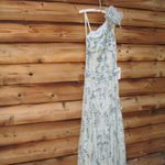 Mac Duggal  94151 Green Embellished One Shoulder Trumpet Gown with Flower Photo 6