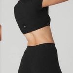 Alo Yoga Blissful Henley Ribbed Bra Top Photo 1