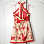 Hutch  Baker Halter Mini Dress Coral Floral Size 8 NWT Photo 6