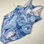 Nicole Miller Blue Tropic Swirl Print One Piece Racerback Swimsuit NWT Womens 3X Photo 5