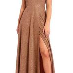 Nude Glitter Formal Dress️ Gold Size 4 Photo 0