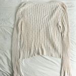 American Eagle AE Ribbed Eyelet Cream Button Down Cardigan XL Photo 2