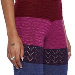 Current Mood Pink & Purple Striped Flare Pants Photo 2