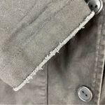 Bernardo Military Jacket Charcoal Gray Raw Edge Lined Aztec Ribbon Epaulettes by  Photo 5