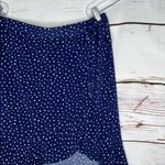 Kaileigh  NWT Size 1X Navy Blue - White Polka Dot Ruffle Trim Giselle Skirt Photo 1