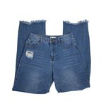 Gianni Bini Womens 7 Distressed Raw Hem Bootcut Jeans Photo 3