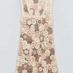 ZARA Floral Crochet Knit Dress Photo 4