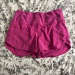 Lululemon  high rise speed up 4” Sonic pink shorts size 8 Photo 1