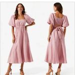 ASTR Angeles Puff Sleeve Cutout Dress Photo 4