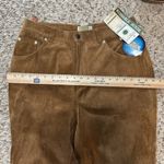 st. john's bay NWT Vintage St. Johns Bay Brown Washable Suede Leather Pants, 16 Photo 5