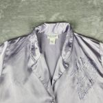 Natori  Womens Satin Pajama Set Long Sleeve Purple Size S Small Photo 2